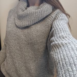 Turtle Neck Grey Debut Sweater